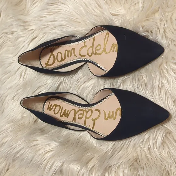 Black suede Sam Edelman flats sz 9.5