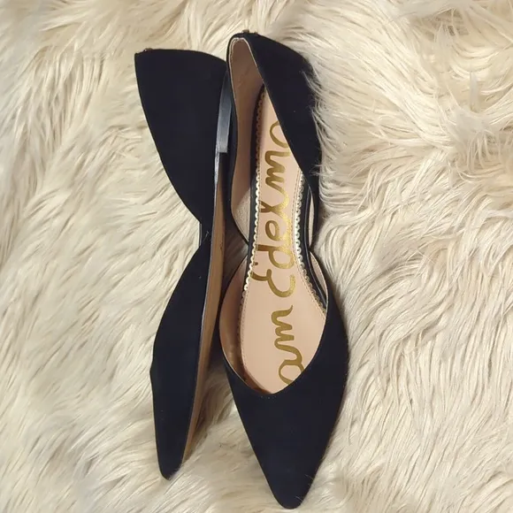 Black suede Sam Edelman flats sz 9.5
