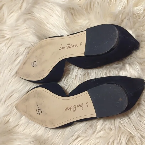 Black suede Sam Edelman flats sz 9.5