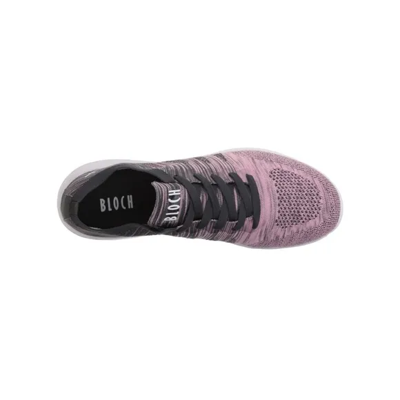 BLOCH OMNIA LIGHTWEIGHT KNITTED ATHLETIC SNEAKERS (PINK/GREY)