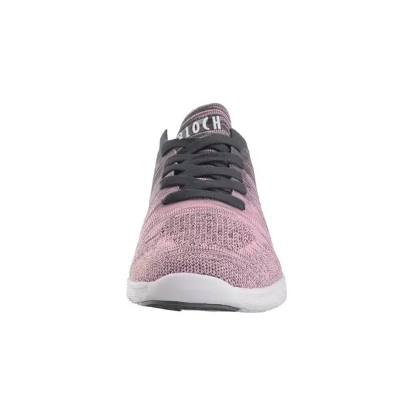 BLOCH OMNIA LIGHTWEIGHT KNITTED ATHLETIC SNEAKERS (PINK/GREY)