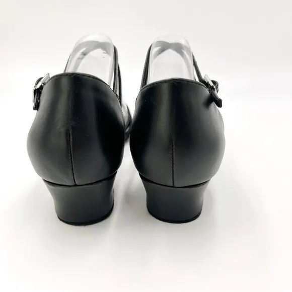 Bloch Womens S0806L Annabella Black Latin Dance Shoes Heels Size 8 NEW