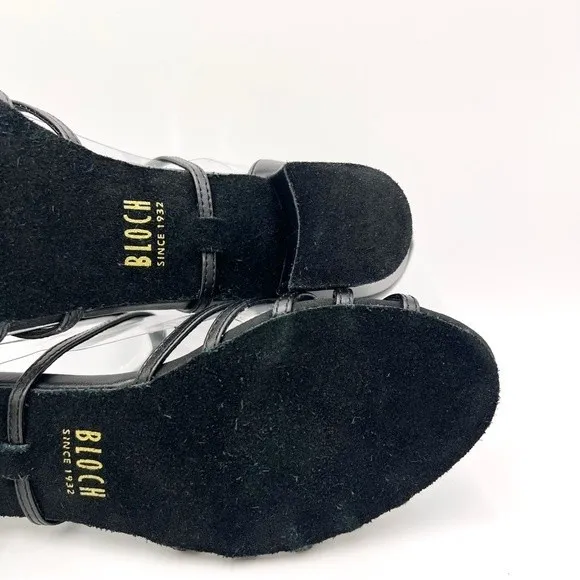 Bloch Womens S0806L Annabella Black Latin Dance Shoes Heels Size 8 NEW