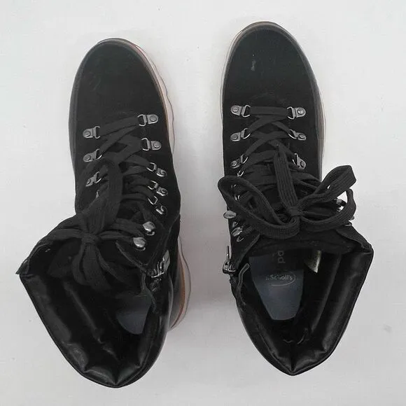 Blondo Black High-Top Side-Zip Sneaker Boots (Dr Scholls insert)