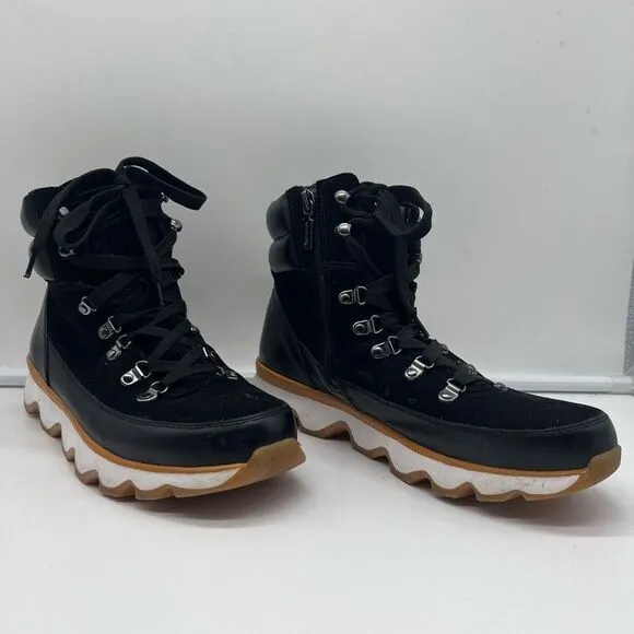 Blondo Black High-Top Side-Zip Sneaker Boots (Dr Scholls insert)