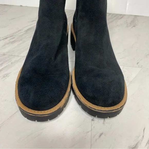 Blondo Matilda Black Suede Chelsea Boot 8 1/2 M
