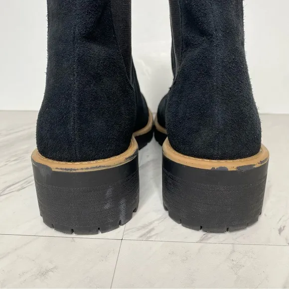 Blondo Matilda Black Suede Chelsea Boot 8 1/2 M