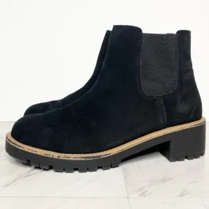 Blondo Matilda Black Suede Chelsea Boot 8 1/2 M