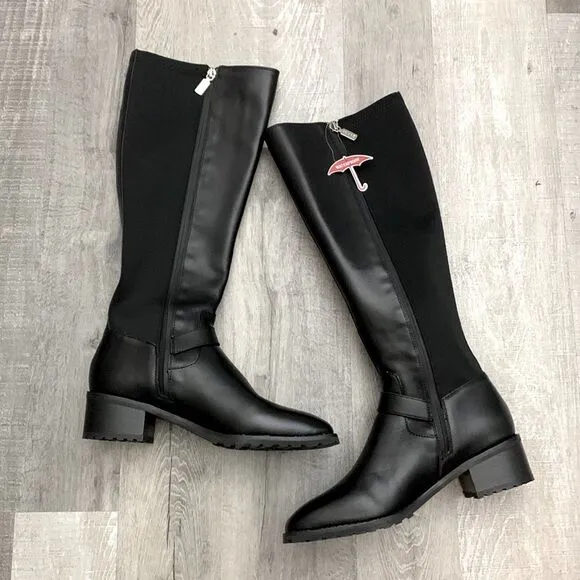 BLONDO Sylvia knees high boots waterproof mix media side zip women’s 7.5
