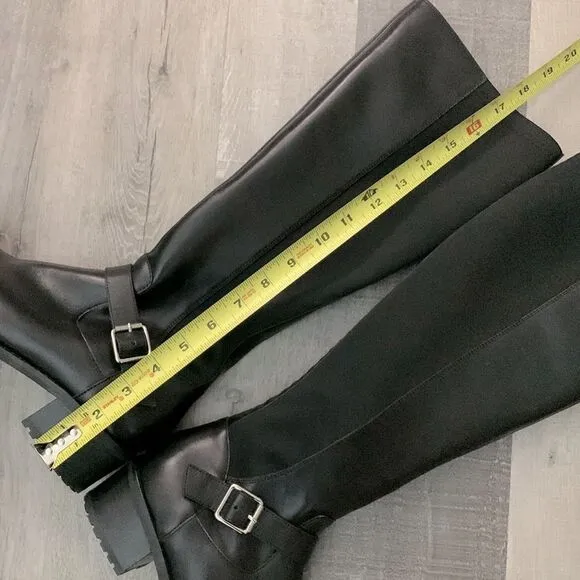 BLONDO Sylvia knees high boots waterproof mix media side zip women’s 7.5