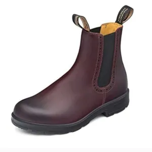 Bludstone Burgundy Leather Chelsea Boots