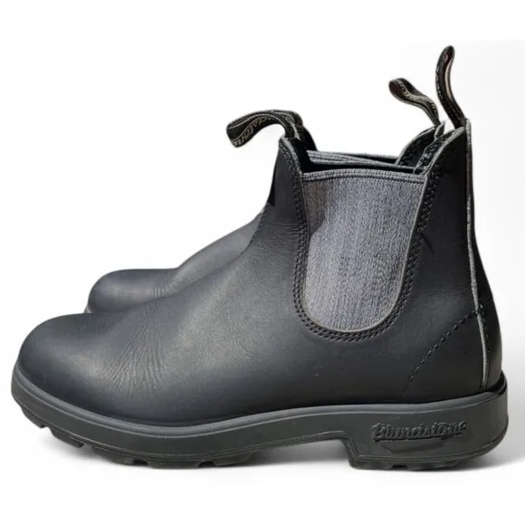 Blundstone 1914 Chelsea Boots Womens 7 US 10 Black Grey Leather Original 500