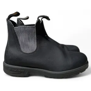 Blundstone 1914 Chelsea Boots Womens 7 US 10 Black Grey Leather Original 500