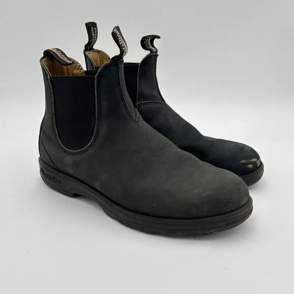 Blundstone Black Leather Chelsea Boots Men's 8.5