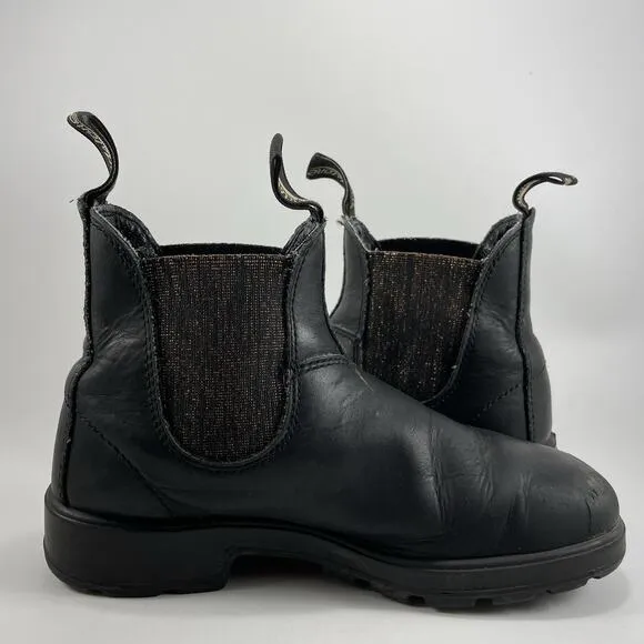 Blundstone Glitter 2032 Chelsea Boots Size 4.5 AU, Size 7.5 US Black Leather