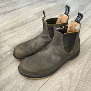 Blundstone Mens Size 11 Rustic Brown/Mustard Chelsea Boots