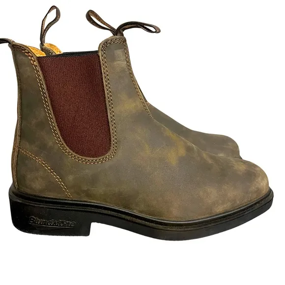 Blundstone Women’s Chelsea Leather Boots Rustic Brown Size 8 US