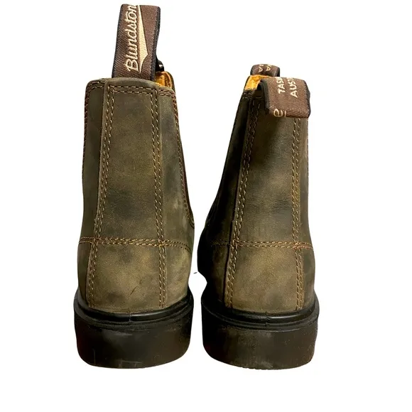 Blundstone Women’s Chelsea Leather Boots Rustic Brown Size 8 US