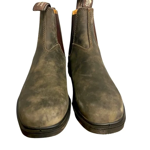 Blundstone Women’s Chelsea Leather Boots Rustic Brown Size 8 US
