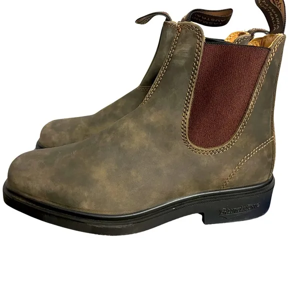 Blundstone Women’s Chelsea Leather Boots Rustic Brown Size 8 US