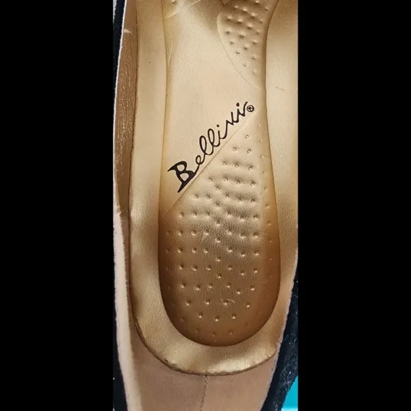 BNIB Bellini Ballet Flats Black Faux Suede Size 10W