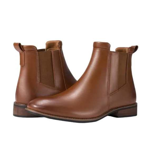✨BNWT - Rollda Mens Chelsea Boots - Brown Pu - size 11✨