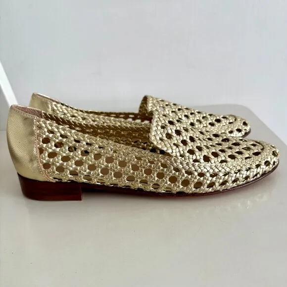 Bobbies Bahia Espadrilles ✨🩴 Or Platine 🌟 Size 40 EUC