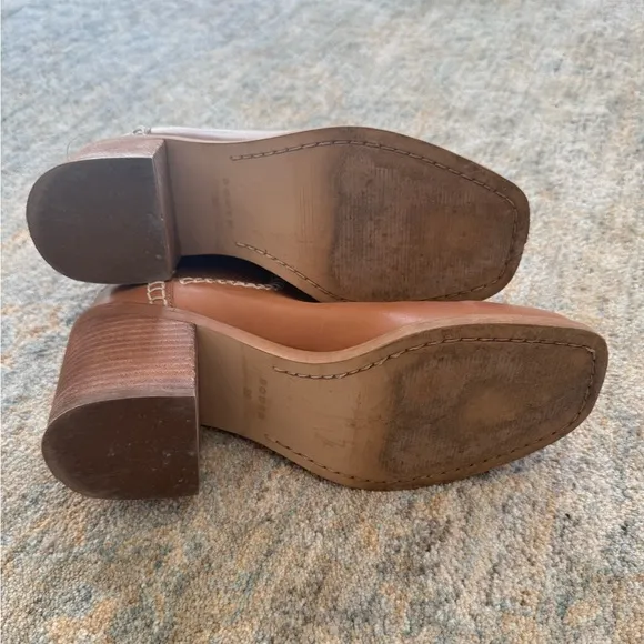 Boden Honey Brown Leather Chelsea Boots EUC Women’s Size 38