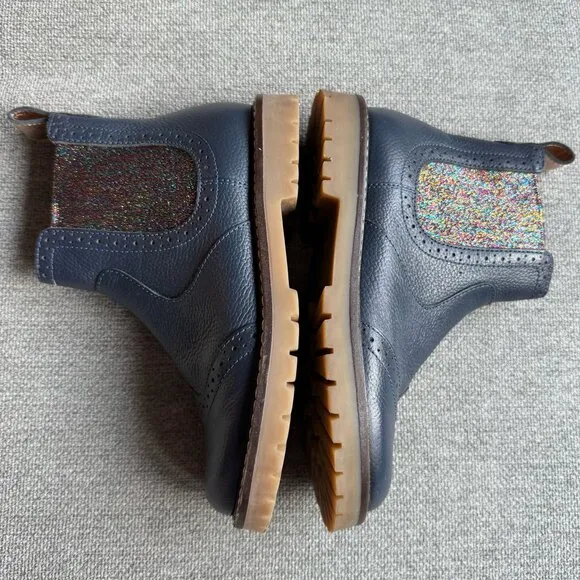 Boden Leather Chelsea Boots French Navy Girls  Size: 29 US 11- 11.5