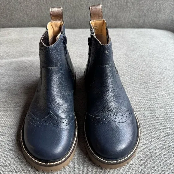 Boden Leather Chelsea Boots French Navy Girls  Size: 29 US 11- 11.5