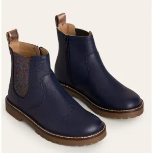 Boden Leather Chelsea Boots French Navy Girls  Size: 29 US 11- 11.5