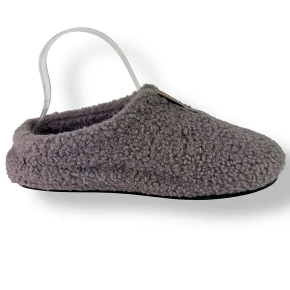 Bombas Sunday Slipper Faux Fur Sherpa Gray Purple Warm Furry Comfort Women’s 9