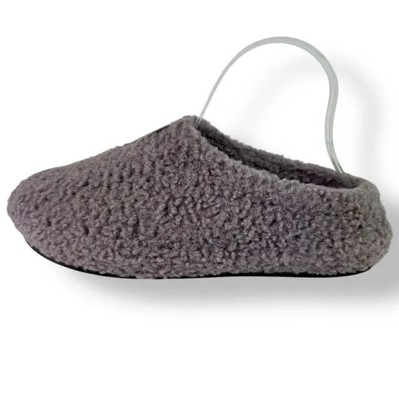 Bombas Sunday Slipper Faux Fur Sherpa Gray Purple Warm Furry Comfort Women’s 9