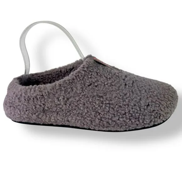 Bombas Sunday Slipper Faux Fur Sherpa Gray Purple Warm Furry Comfort Women’s 9