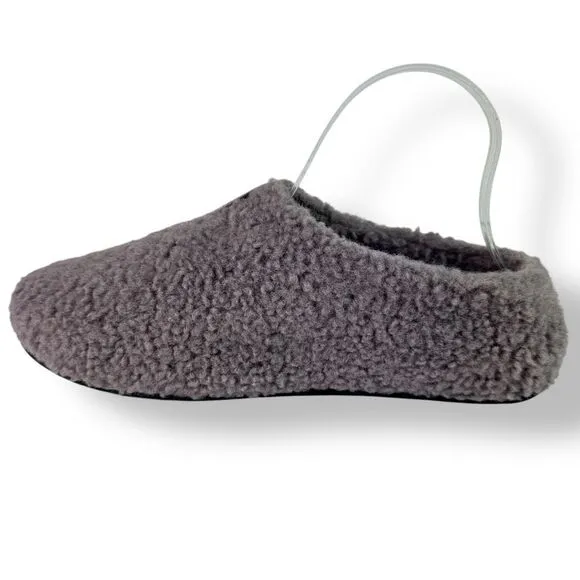 Bombas Sunday Slipper Faux Fur Sherpa Gray Purple Warm Furry Comfort Women’s 9