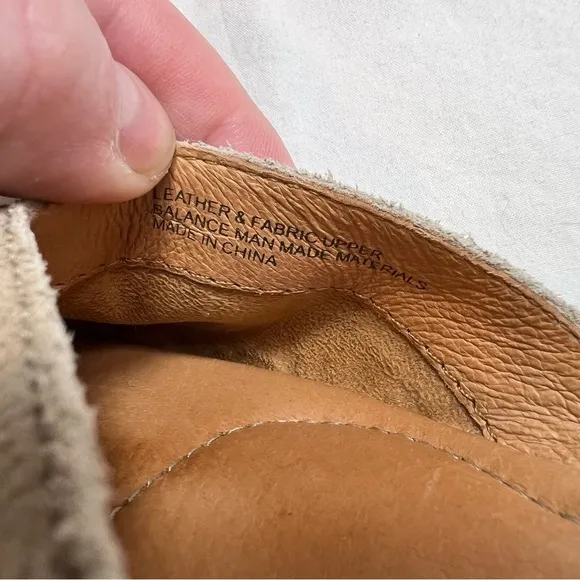 Born Coco tan suede leather sling back round toe flats size 8