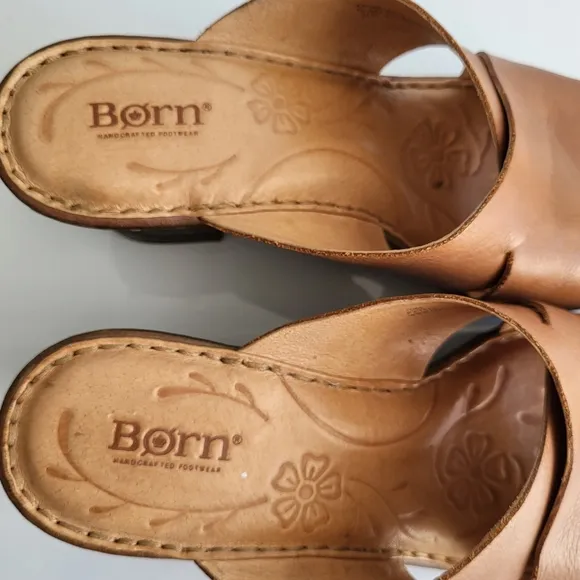 Born Coney Brown Leather Sandals.