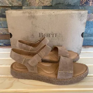 BORN • Madira Sandal in Taupe Suede - New In Box! Size 9 / 40.5