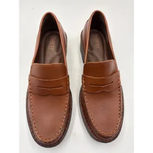 Born Shoes Womens 7.5 M Carrera Slip On Lugsole Penny Loafer BR0041706 Brown