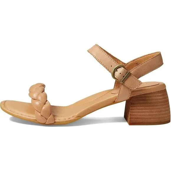 Born Simone BR0045402 Sandals Women's US 7 Natural Leather Ankle Strap ZPO1752