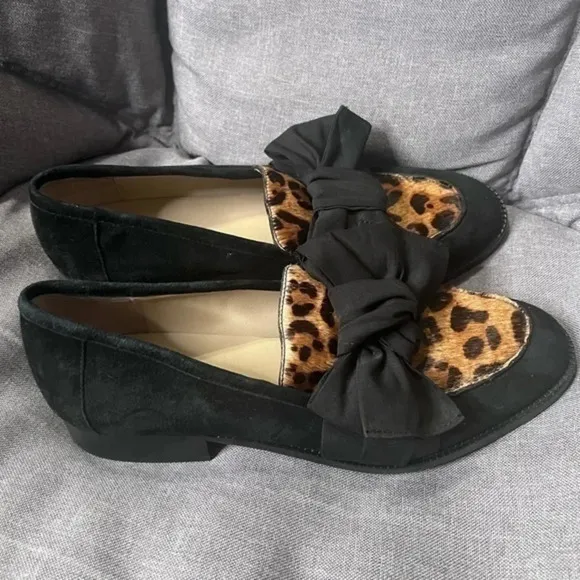 Botkier Calf Hair Suede Leather Flats