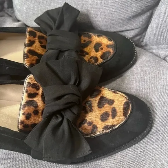 Botkier Calf Hair Suede Leather Flats