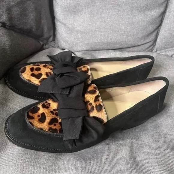 Botkier Calf Hair Suede Leather Flats