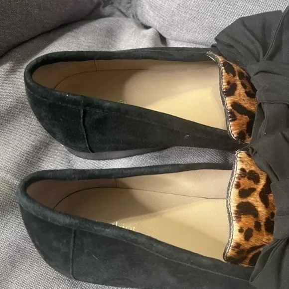 Botkier Calf Hair Suede Leather Flats