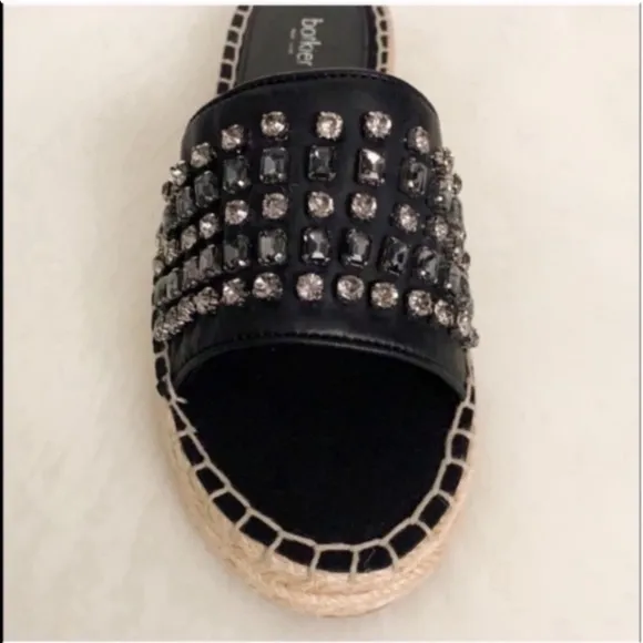 Botkier Espadrille Leather Sandal Slides
