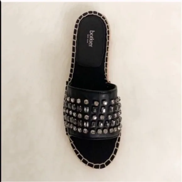 Botkier Espadrille Leather Sandal Slides