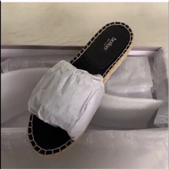 Botkier Espadrille Leather Sandal Slides