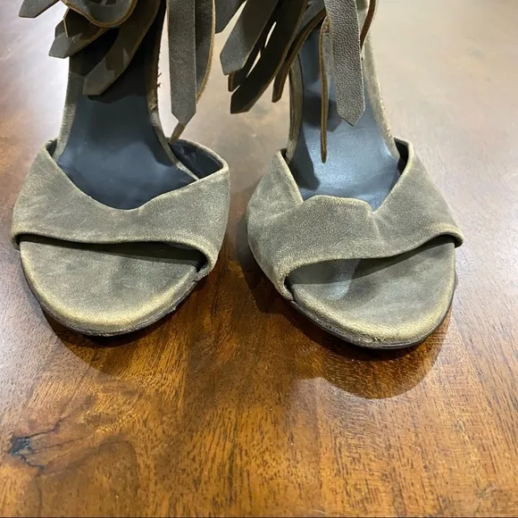 Bottega Veneta Intrecciato Fringe Sandals Size 36