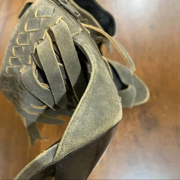 Bottega Veneta Intrecciato Fringe Sandals Size 36
