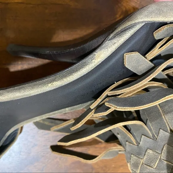 Bottega Veneta Intrecciato Fringe Sandals Size 36